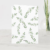 Schattig bos groen bos dier een douche cadeau kaart (Achterkant)