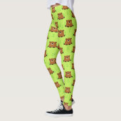 Schattig bos - grondhog - patroon leggings (Links)
