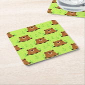 Schattig bos kartonnen onderzetters (Schuin)