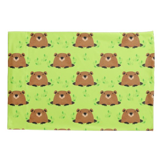 Schattig bos kussensloop (Achterkant)