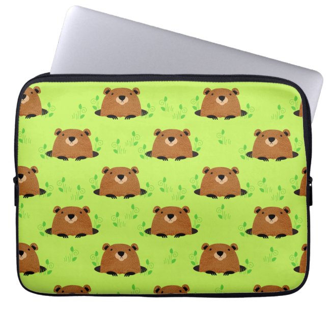Schattig bos laptop sleeve (Voorkant)