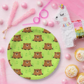 Schattig bos papieren bordje (Feest)