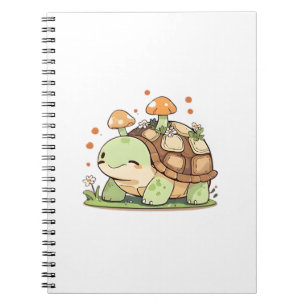 Schattig Bos Schildpad Cottagecore Kawaii Ontwerp Notitieboek