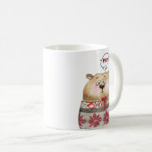 Schattig bosbeer dier Kerstmis Koffiemok (Voorkant rechts)