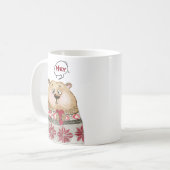 Schattig bosbeer dier Kerstmis Koffiemok (Voorkant links)