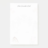 Schattig bosdier moderne kantoormanager post-it® notes (Voorkant)