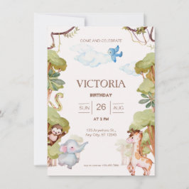 Schattig bosdier Verjaardag Kaart