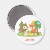 Schattig bosdier voor kinderen magneet (Voorkant / Achterkant)