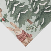 Schattig bosdier winter bos patroon tissuepapier (Detail)