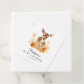 Schattig boshert herfst babyshower bedankjes labels (In situ)