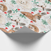 Schattig bossnijpapier cadeaupapier (Hoek)