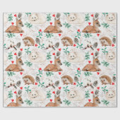 Schattig bossnijpapier cadeaupapier (Vlak)