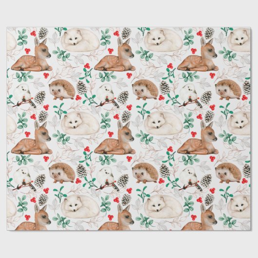 Schattig bossnijpapier cadeaupapier (Vlak)