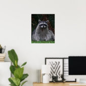 Schattig boswasbeer Wildlife Fotografisch Poster (Thuiskantoor)
