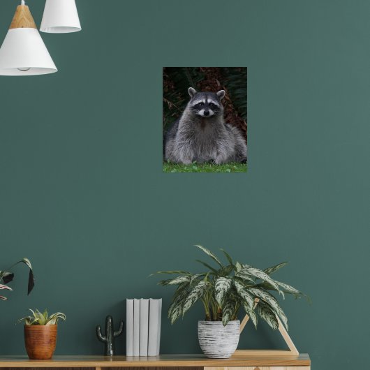 Schattig boswasbeer Wildlife Fotografisch Poster (Woonkamer 1)