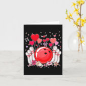 Schattig Bowling Byll Valentijnshart Liefhebber Sp Kaart (Gele Bloem)
