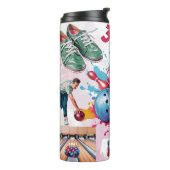 Schattig Bowling Leven Thermosbeker (Gedraaid links)