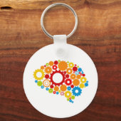 schattig brein sleutelhanger (Voorkant)