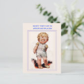  schattig briefkaart. briefkaart (Staand voorkant)