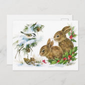 Schattig Briefkaart voor Kerstmis en feestdagen (Voorkant / Achterkant)