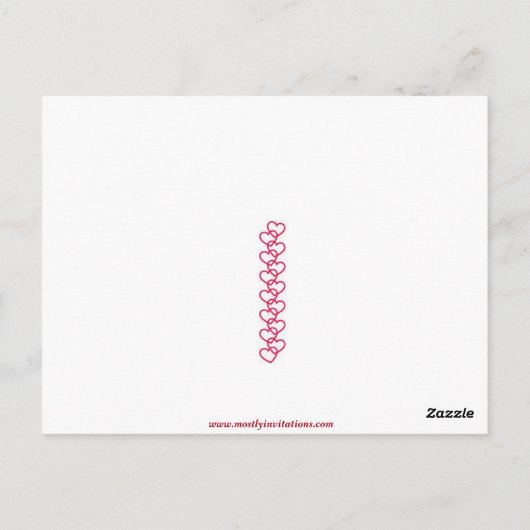 Schattig Briefkaart voor kleine meisjes die Valent (Achterkant)