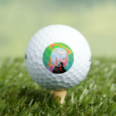Schattig Bright Neon Halo Anime Meisje Golfballen (Insitu Shirt)