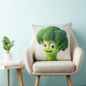 Schattig Broccoli Cartoon Personage Kussen (Stoel)