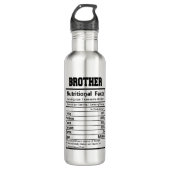 schattig Brother woord art feiten Waterfles (Voorkant)