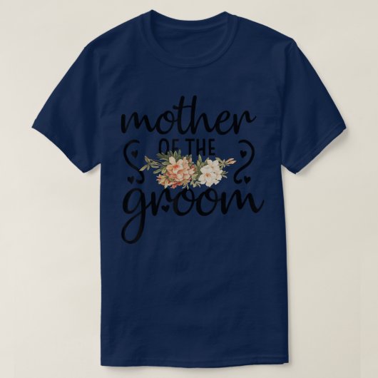 Schattig Bruidsfeest Bruiloft Bloem Ontwerp Moeder T-shirt (Design voorkant)