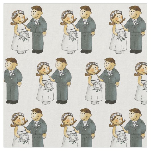 schattig bruiloft bride bruid en bruom stof (Close Up)