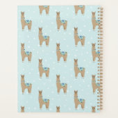 Schattig bruin alpaca gepersonaliseerd planner (Achterkant)