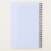 Schattig bruin beer blauw planner (Achterkant)