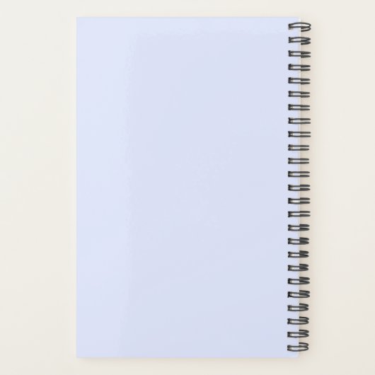 Schattig bruin beer blauw planner (Achterkant)