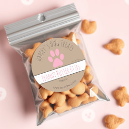 Schattig Bruin | Dog Treat Business Labels