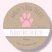 Schattig Bruin | Dog Treat Business Labels