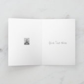 schattig bruin konijntje lachende en kleurrijke bl feestdagen kaart (Binnen)