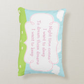 Schattig Bruin Meisje Onze Kleine Prinses Accent Kussen (Achterkant (Verticaal))