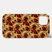 Schattig bruin naadloos vlekkenpatroon Case-Mate iPhone case (Achterkant (horizontaal))