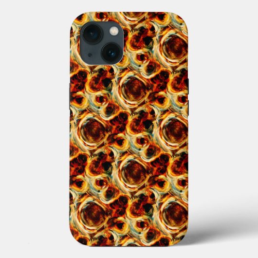 Schattig bruin naadloos vlekkenpatroon Case-Mate iPhone case (Achterkant)