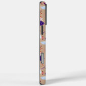 Schattig Bruin Notenkraker Kerstpatroon Case-Mate iPhone Case (Achterkant / Rechts)