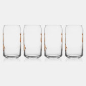 Schattig Bruin Paard Blikvorm Glas (Links)