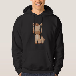 Schattig Bruin Paard Hoodie