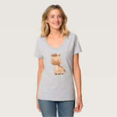 Schattig bruin paard t-shirt (Voorkant volledig)