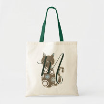 Schattig bruine kat monogram