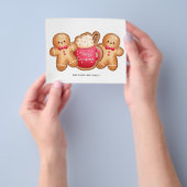 Schattig budget kerst peperkoek cacao Kaart (Hand)