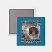 Schattig Buikpijn Overlevende Hamster Meme Magneet (Voorkant / Achterkant)