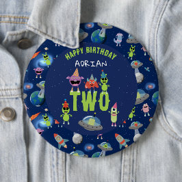 Schattig Buitenaards Monster Ruimte Kinderen Verja Ronde Button 6,0 Cm