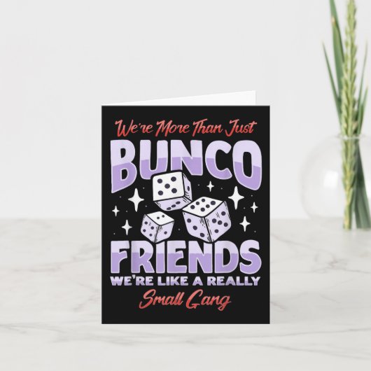 Schattig Bunco Night Squad Kleding Spel Bunco Kaart (Voorkant)