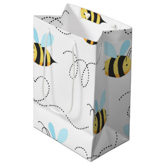 Schattig bundelbijenpatroon medium cadeauzakje