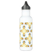 Schattig bundelbijenpatroon waterfles  (Links)